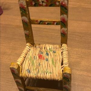 Vintage Hand-Painted Decorative Chair
